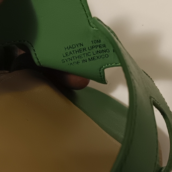 Steven New York| Hadyn Sandals Flats Slip On Kelly Green Sz 9.5/10 Resortwear - Picture 12 of 13